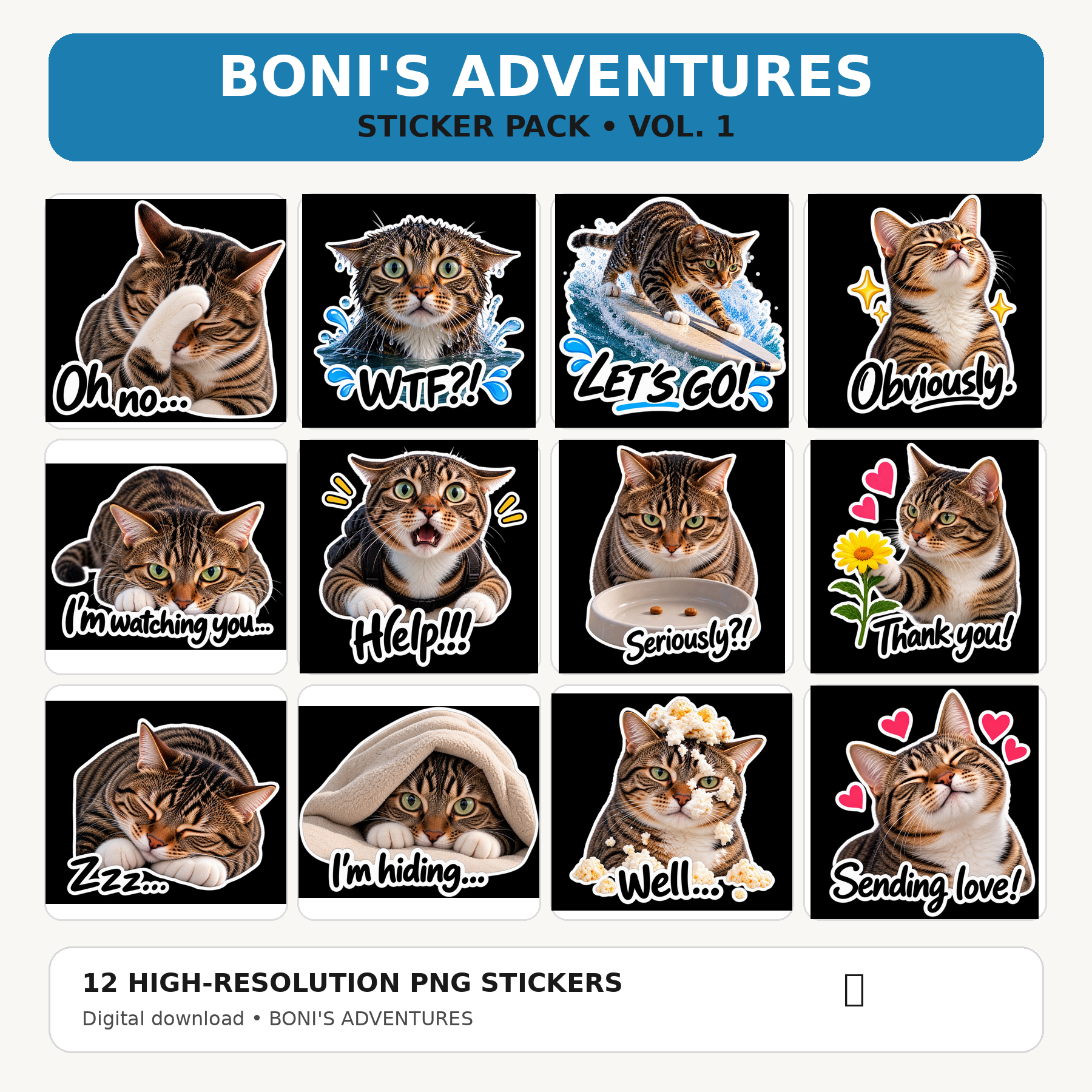 Boni sticker collection